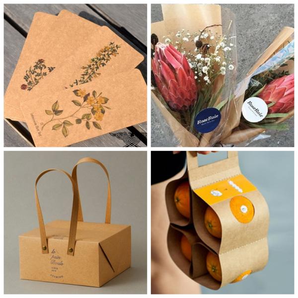 Brown Craft Paper 80gsm 100gsm Good Oil Resistance Brown Craft Paper For Bags Of Shopping In Rolls