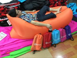 China Inflatable sleeping bag, Air Filling Banana Sleeping Bag, inflatable sleeping lay bag Lamz on sale