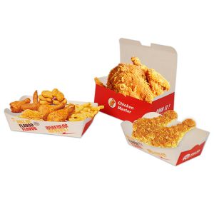 Customized takeout french fries hamburgers fried chicken cardboard boxes fast