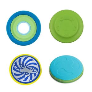 Resistance Bite Flying Disc Toy Rubber Soft Dog Frisbee Interactive