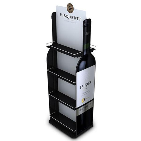 Customized Double-sided Free Standing Wine Rack Wooden Display Stand Demountable