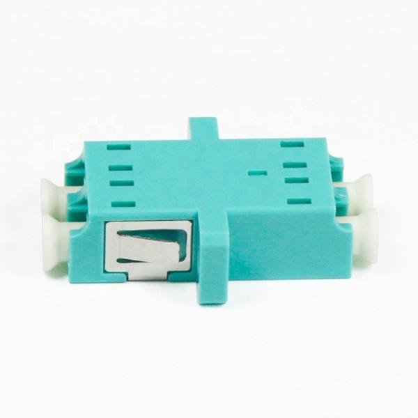 Single Model Optical Fiber Adapter LC Upc To LC Upc Duplex Om3 Adapter With