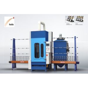 Simple and Easy to Vertical Glass Dust-Free Sandblasting Machine High Work