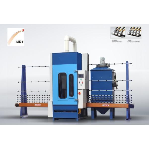 Quality Fully Automatic Flat Sandblasting Glass Marking Machine Vertical Structure for sale