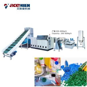 500kg/Hour Plastic Recycling Granulator Machine PE PP HDPE LDPE 37-160 Kw