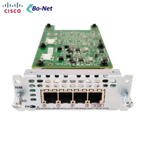 Plug In Cisco Transceiver Module 4 Ports Networking Voice Interface Hub Card NIM