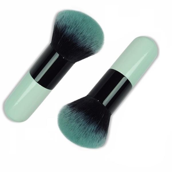 Round Shaped Gradient Color Soft Hair Single Portable Kabuki brush For Powder