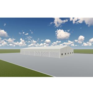 Prefabricated Metal Building Kits Galvanized Steel Construction 20-60m Span For