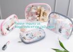 Travel Luggage Pouch Custom Clear Transparent PVC Travel Toiletry Bag Make Up