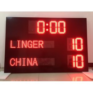 Qutar Football Electronic Scoreboard With Country Name