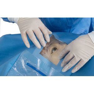 Surgical Ophthalmic Eye Drape Pack Medical Consumables Single Use Sterile With
