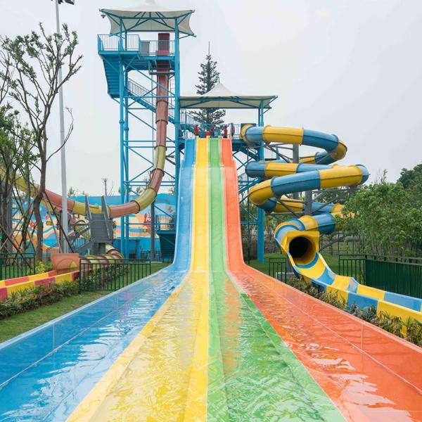 Large Hot Selling High Quality rainbow Slide Customized Open air Amusement