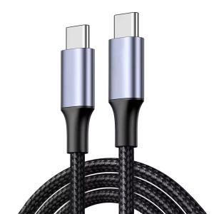 China Jizhi Data Cable Usb Type C To C Nylon Mesh USB Cable 1m 2m on sale