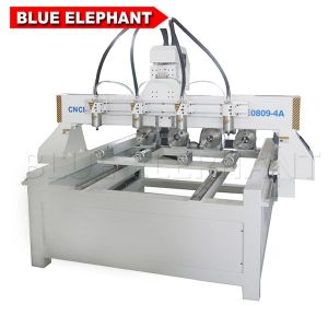 ELE 0809 multi head cnc woodworking router machine with YAKO driver with CE
