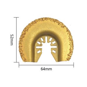Brazed 64mm Oscillating Saw Grout Blade With Alloy Grit