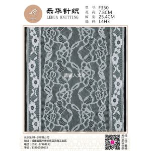 Wholesale 25.4 cm warp knitted elastic jacquard large wide flower lace is suitable for the decoration of women's underwear fabrics from china suppliers