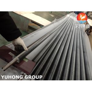 ASME SB163 N04400 Embedded Fin Tube With Alminium Fin For Air Cooler And Gas