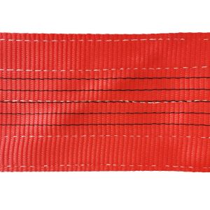 Red Color Flat Polyester Woven Webbing Sling / Polyester Sling Belt TSWB05-7