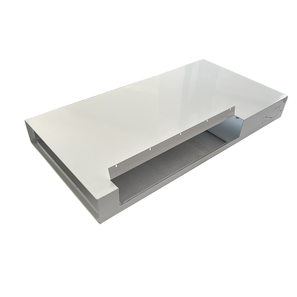 Large Size Network Chassis with 0.1mm Tolerance and White Powder Spraying for Precision Sheet Metal Enclosure