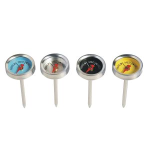 Mini Meat Cooking Thermometer Set Stainless Steel And Aluminium Dial Material