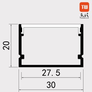 Anodized Aluminium LED Mounting Profile Multicolor OEM ODM For Housing