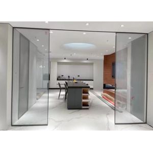 China Metalspurc Fabric Sliding Glass Door , Metal Coated Fabric Glass Door on sale