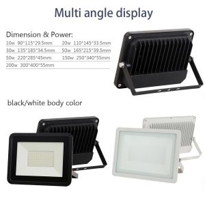 Powered 100w Solar 60w LED Flood Light With High Capacity Batteries
