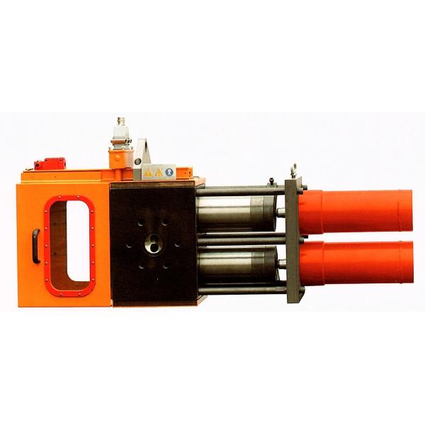 50 - 1500 Kg / H Continuous Screen Changer , Double Working Position Hydraulic