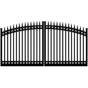 4ft Galvanized Wrought Iron Fence With Powder Coating 1.2mm-2.5mm
