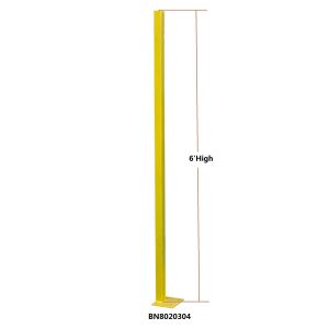 2 X 2 Inch Gauge Tube Steel Corner Post For Perimeter Guarding Systems