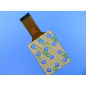 Single Layer Flexible Printed Circuit Board With 3M Tape and Immersion Gold for