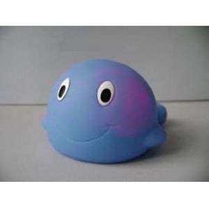 Water Activate Floating Light Up Bath Ducks Toy Cute Rubber Dolphin / Turtle