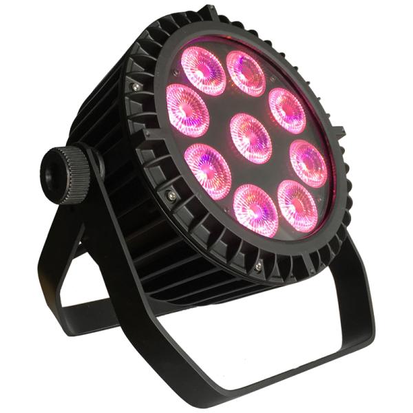 9*12W RGBW 4in1 Flat Par LED Lights Wedding Event Light 60000 Hours