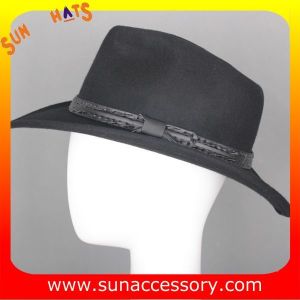 2050378 Sun Accessory customized winter 100% wool felt trendy fashion cowboy