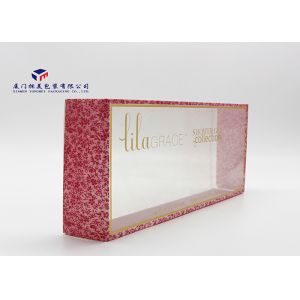 Cosmetics Clear PVC Box Custom Printed Plastic Boxes Open From Two Sides