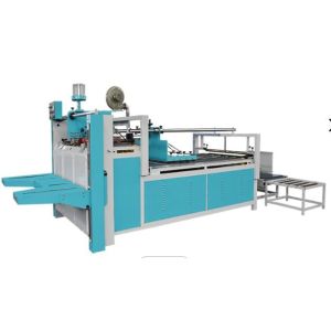 Pasting Box 2800mm Carton Folding And Gluing Machine Semi Automatic