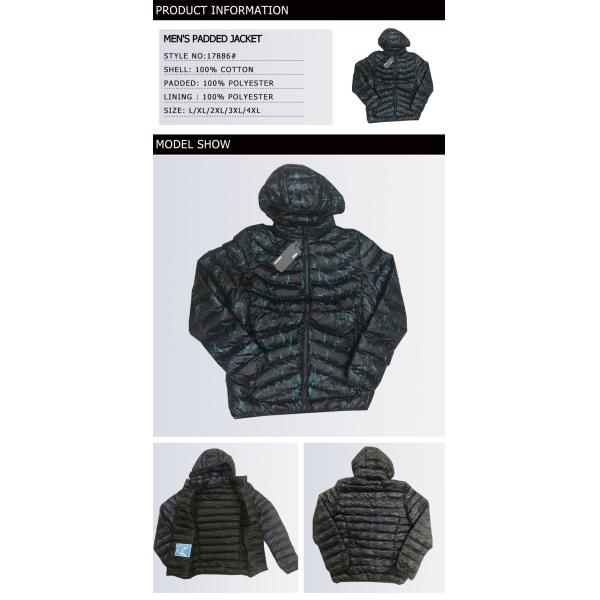 Basic Style Uniqlo Padded Coat , Army Green 100% Nylon Padded Jacket