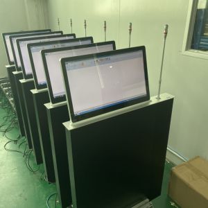 18.4 Inch LCD FHD Hidden Monitor Lift Computer System With Microphone
