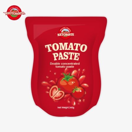 The 340g Stand-Up Sachet Of Tomato Paste Complies With ISO HACCP And BRC