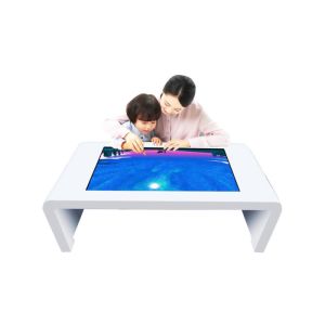 LCD Interactive Multi Touch Screen Coffee Table 43" U Type Windows OS