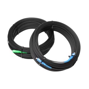 SC PC APC Pigtail Fiber Optical Drop Cable GJYXFCH Type FRP Strength