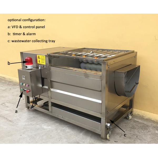 High Capacity Fruit and Vegetable Roller Washing Machine with Customizable Voltage