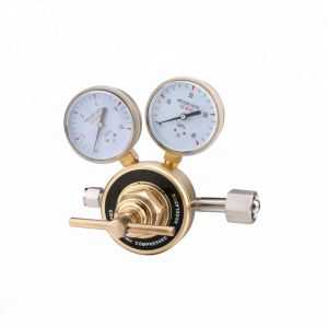 Piston Type Helium Pressure Regulator Low Pressure 20 Bar With Two Gauges