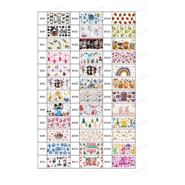 UV Ink AB Film Valentine'S Day Sticker DTF UV Weatherproof