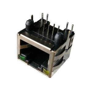 XRJM-S-01-8-8-1 Rj45 RJ45 Single Port , 8P8C Shielded Thru-Hole LPJE101AGNL