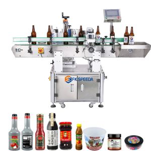 Wholesale Automatic 220 V/Hz Vitamin Engine Oil Labeling Machine for Slim Gallon 50ml Bottle from china suppliers
