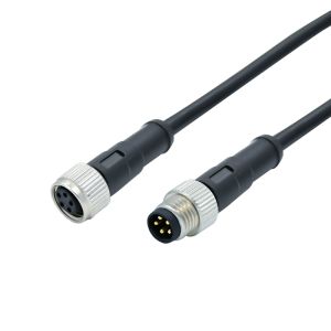 IP67/IP68 M8 Waterproof Connector with 3-8 Pin Options and PA66+GF20% Insert for