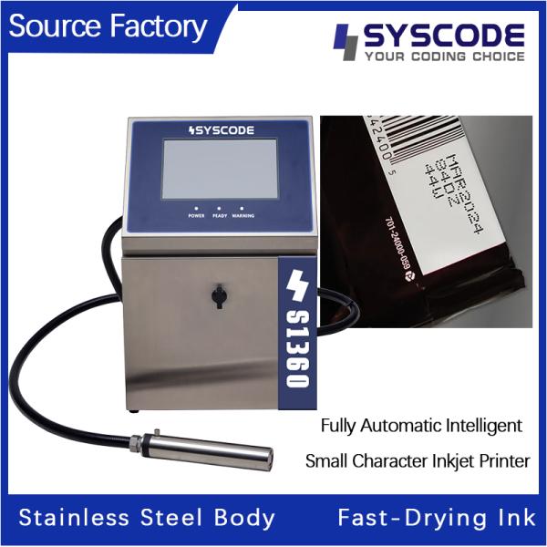 Cosmetics & Personal Care CIJ Printer - IP66 rated inkjet coder designed for