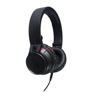 cool style black bass headphone with noise cancelling for musician with