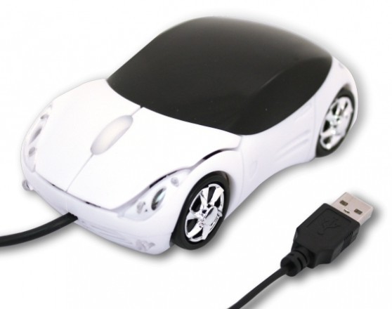 800 DPI Car Design Mouse Optical Computer Wired Mouse , Works On Most Of